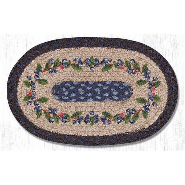 H2H 10 x 15 in. Blueberry Vine Printed Oval Swatch H22548610